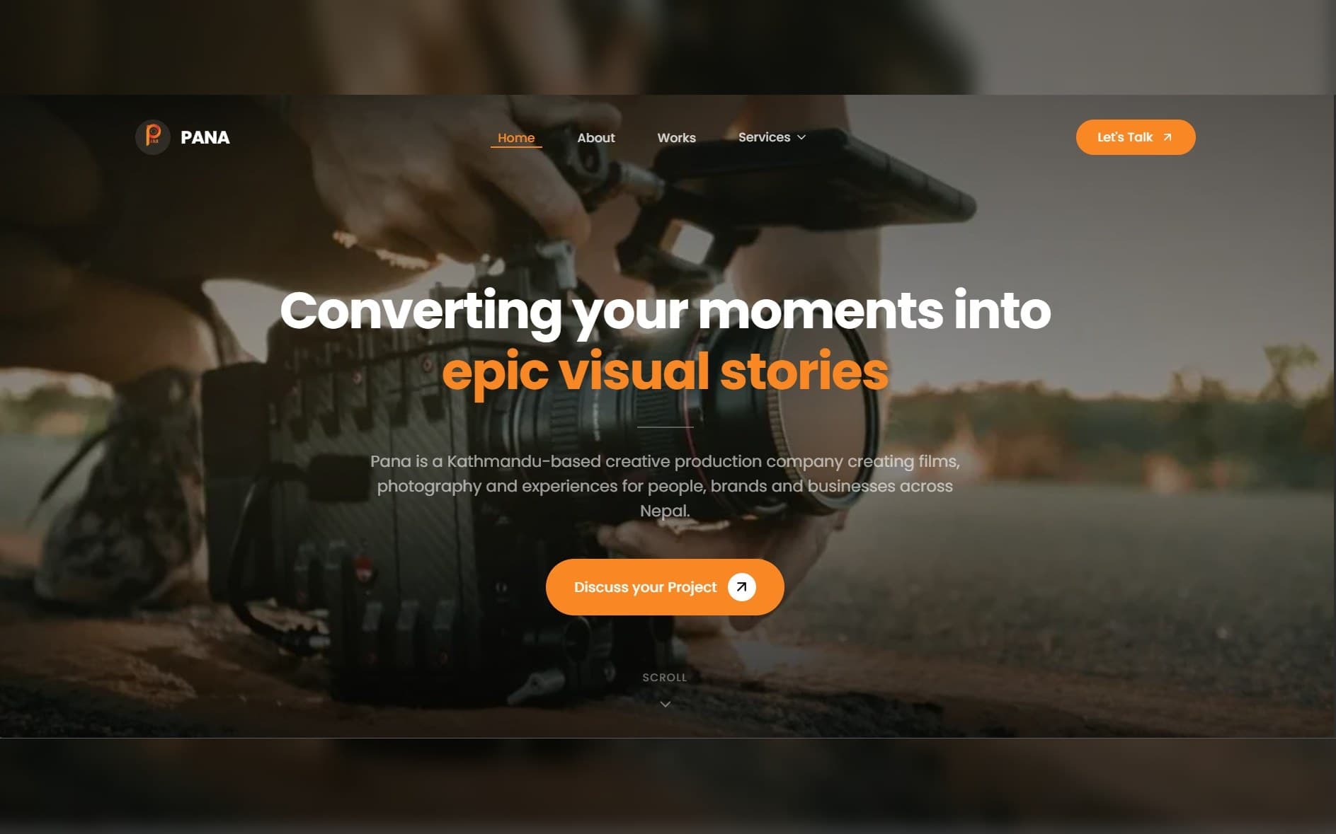 Screenshot of Pana Productions